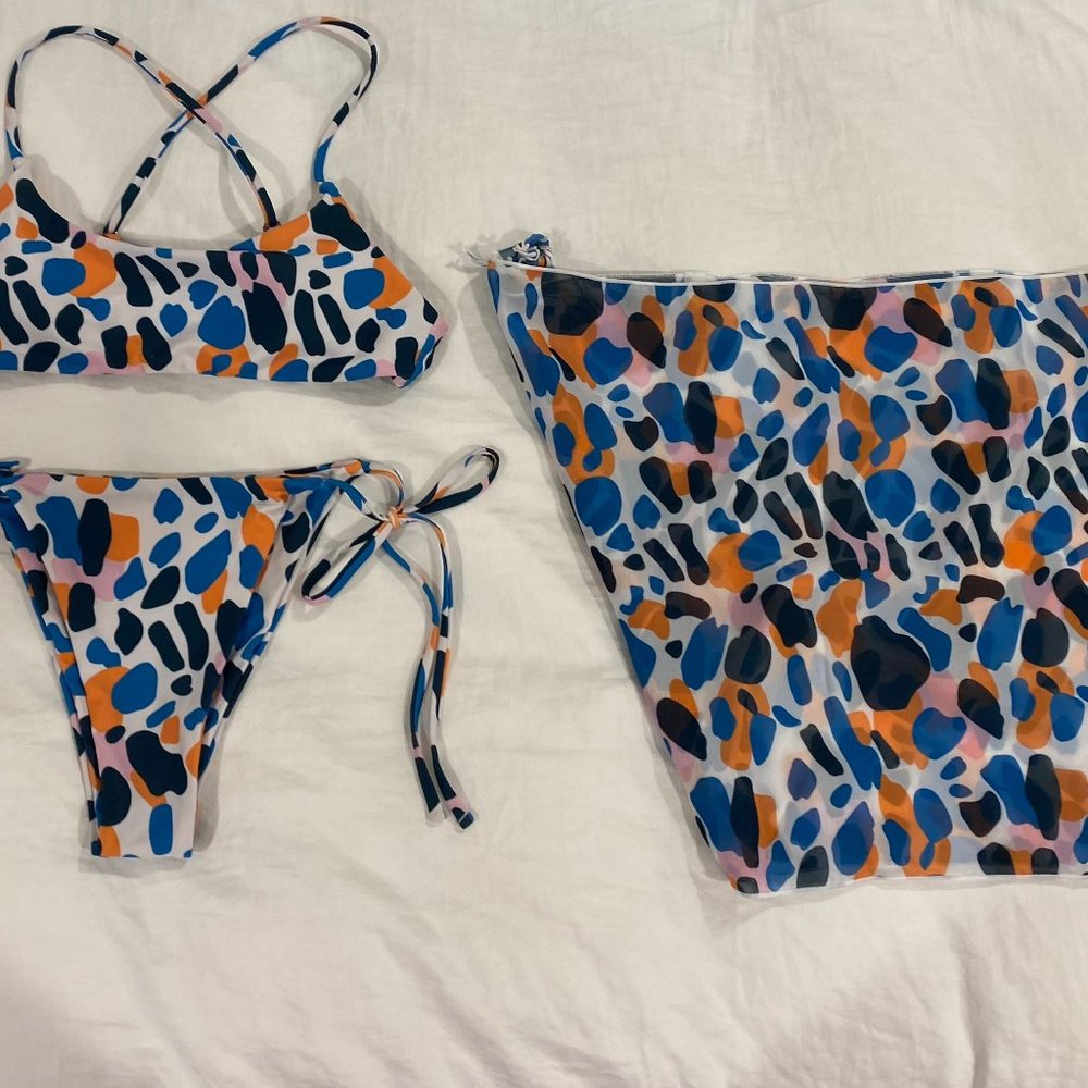 3-Piece Multi-Colored String Bikini Set - image 6